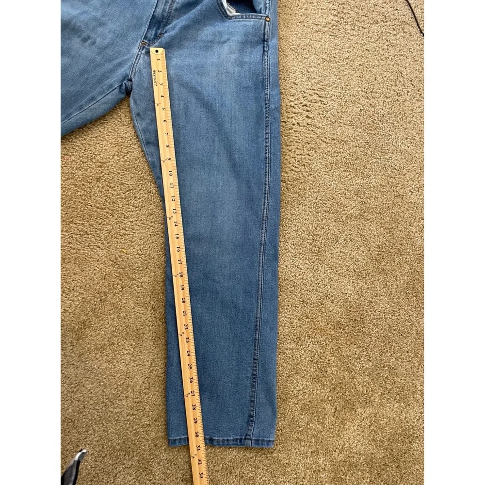 Wrangler Slim Straight‎ Jeans Mens 36x30 Blue Medium Wash 10MGW88AL Excellent